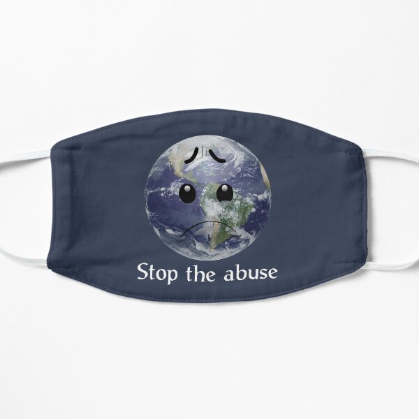Traurige Erde - dunkler Hintergrund Flache Maske