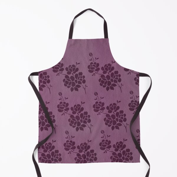 Item preview, Faux Leather Print Pink Background Black Flower designed and sold by wavethreat.