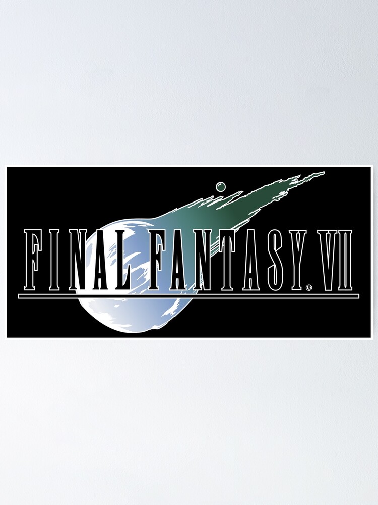 "Final Fantasy VII Logo" Poster for Sale by Nifunifadraws Redbubble