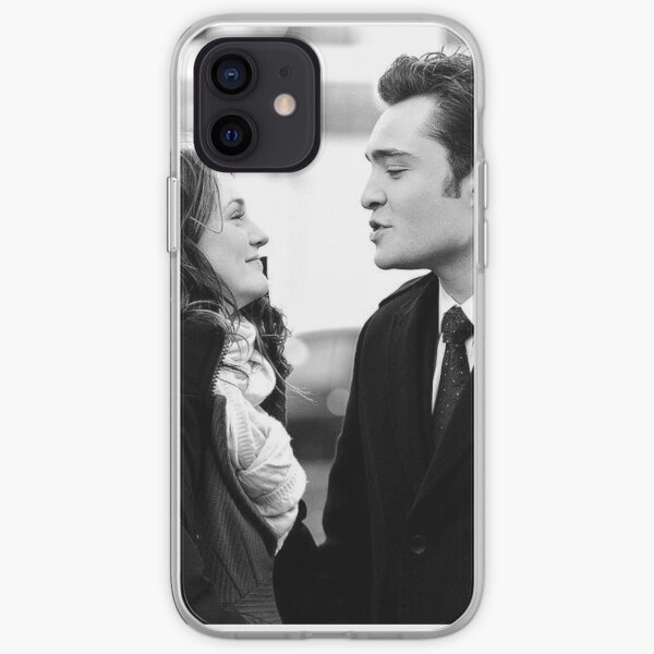 Blair et Chuck Noir et Blanc. Coque souple iPhone