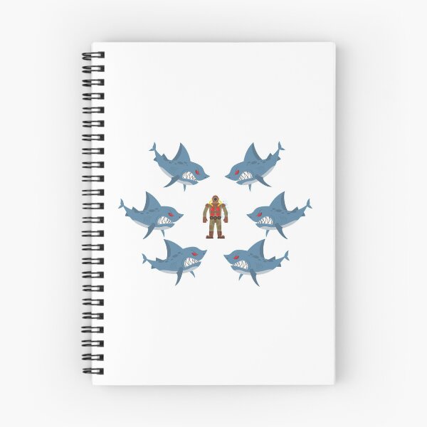 Item preview, Scuba Diver Surrounded Sharks designed and sold by treasure-crafts.