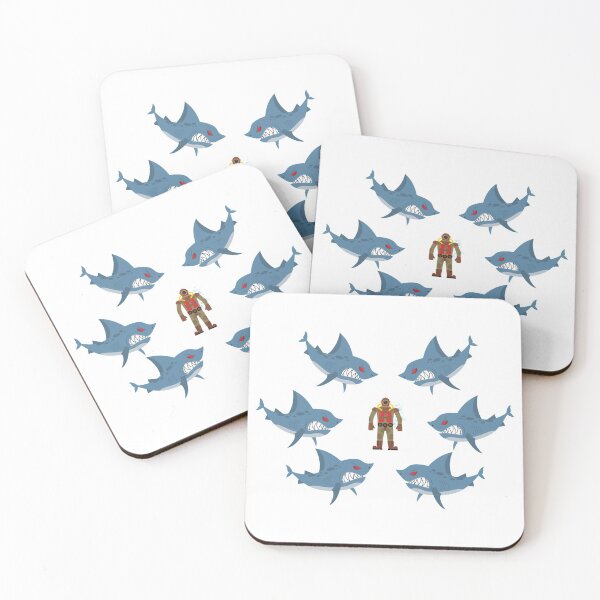 Item preview, Scuba Diver Surrounded Sharks designed and sold by treasure-crafts.