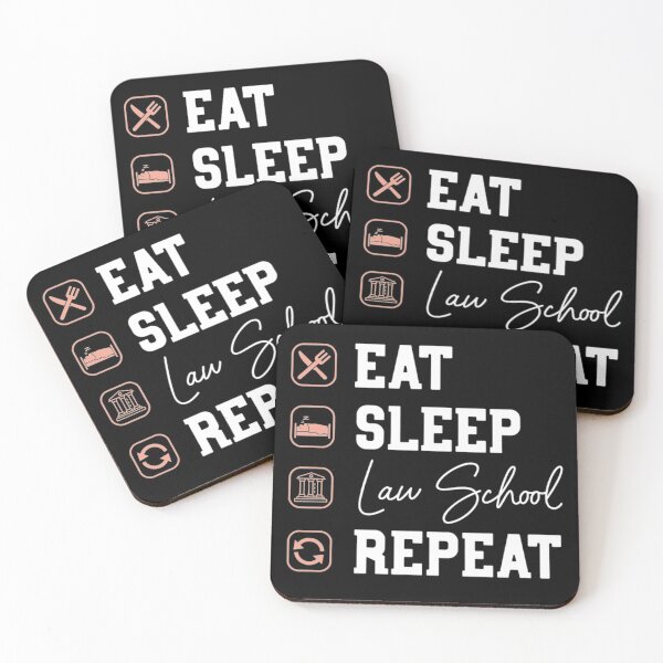 Item preview, Law School Eat Sleep Repeat Future Lawyer Law Student Gift designed and sold by Vlashilo.