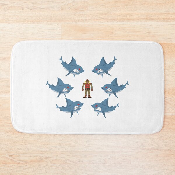 Item preview, Scuba Diver Surrounded Sharks designed and sold by treasure-crafts.