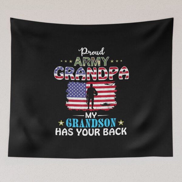 Item preview, Proud Army Grandpa, My Grandson Has Your Back | Gift Idea  | Gift For Grandma | Gift For Grandpa | Gift For Son | Gift For Grandson designed and sold by LanPhan.
