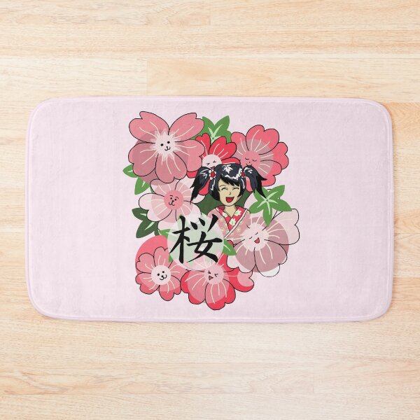 Item preview, Cute sakura with sakura flower kanji designed and sold by CuisineCat.
