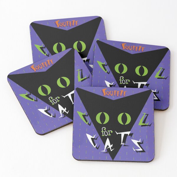 Item preview, Squeeze Cool For Cats, Cool Cats Purple Green designed and sold by EllisFirelp.