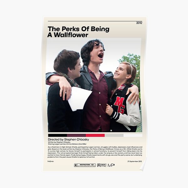 The Perks Of Being A Wallflower | Stephen Chbosky, Minimalist Movie Poster, Vintage Retro Art Print, Custom Poster, Wall Art Print, Poster