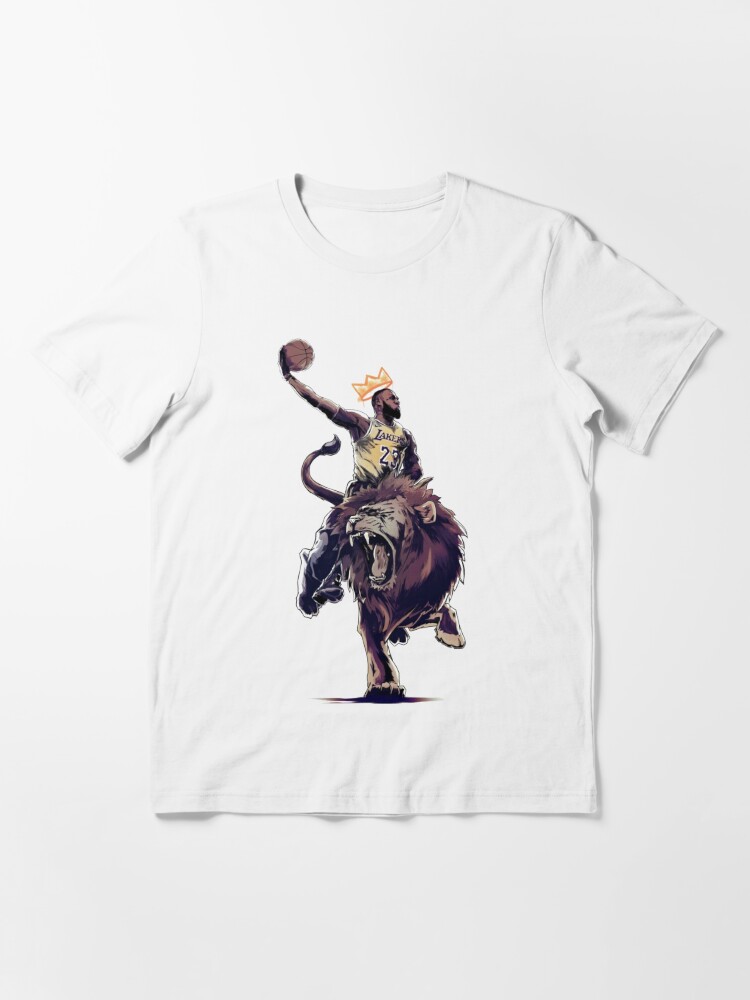 Wallpaper LeBron James Illustration T-Shirt by Planton Zeep - Pixels