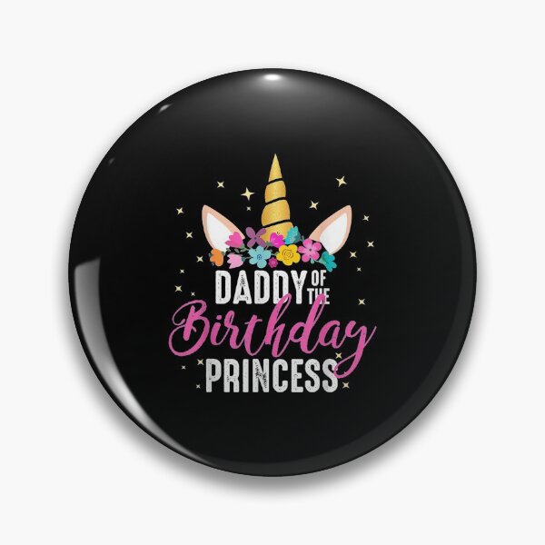 Item preview, Unicorn Cute Girl Daddy Of The Birthday Princess Birthday designed and sold by AlexaUSA.