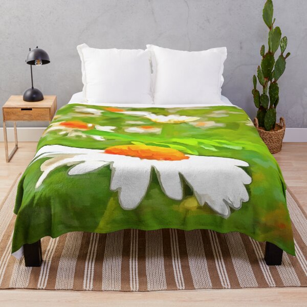 Item preview, Artistic Bright and Colorful White Garden Daisies v5 designed and sold by taiche.