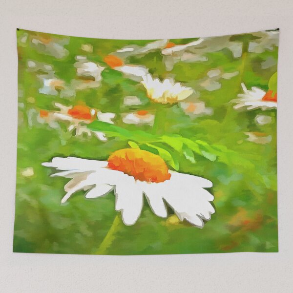 Item preview, Artistic Bright and Colorful White Garden Daisies  v5 designed and sold by taiche.
