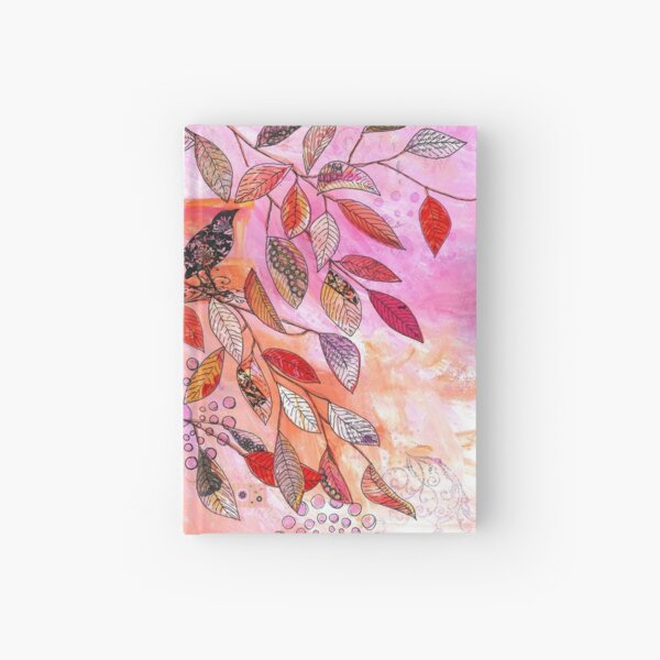 a very pink branch Hardcover Journal