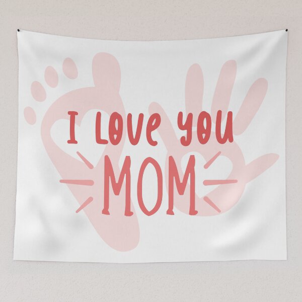 Item preview, I love you Mom, little hand and foot designed and sold by Schuva.