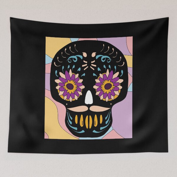 Item preview, Colored Retro Skull designed and sold by flofin.