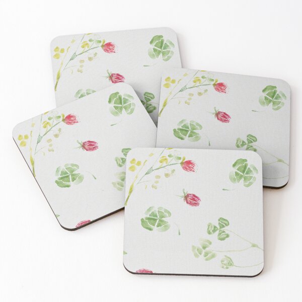Item preview, Watercolor clovers - pattern designed and sold by SileneDidIt.
