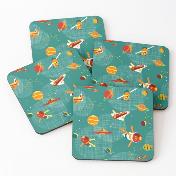 Item preview, space adventures - teal-red designed and sold by kobyakov.