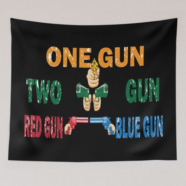 Item preview, One gun two gun red gun blue gun designed and sold by LeMaya80.