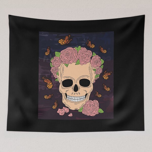 Item preview, Colored Retro Skull designed and sold by flofin.