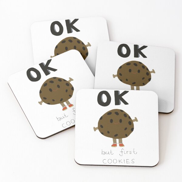 Item preview, Ok, but first cookie designed and sold by de-creartique.