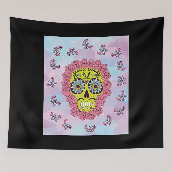Item preview, Colored Retro Skull designed and sold by flofin.