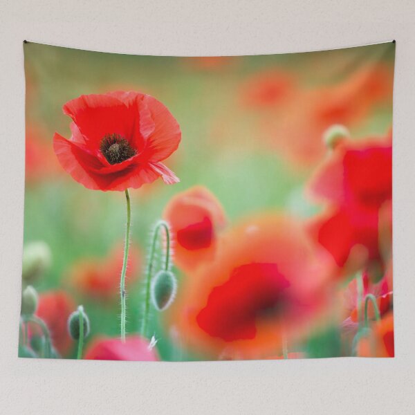 Item preview, Beautiful Wild Red Poppy Meadow designed and sold by CyaniRose.