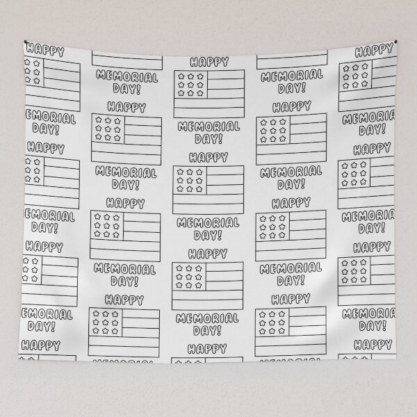 Item preview, Color Your Own Shirt Memorial Day To Color with Markers For Kids designed and sold by yelly123.