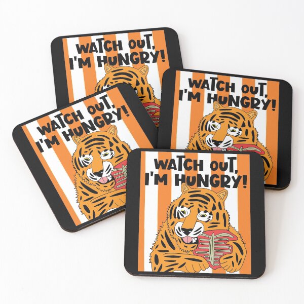 Item preview, Funny And Hungry Tiger With Saying designed and sold by flofin.