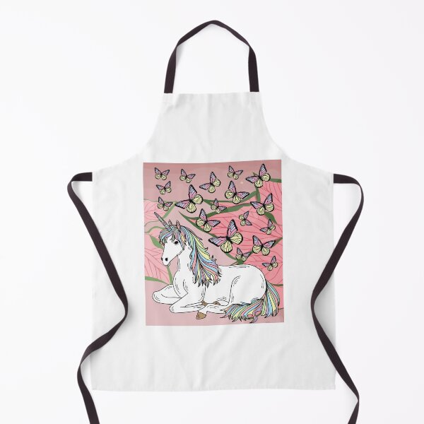 Item preview, Retro Unicorn With Butterflies designed and sold by flofin.
