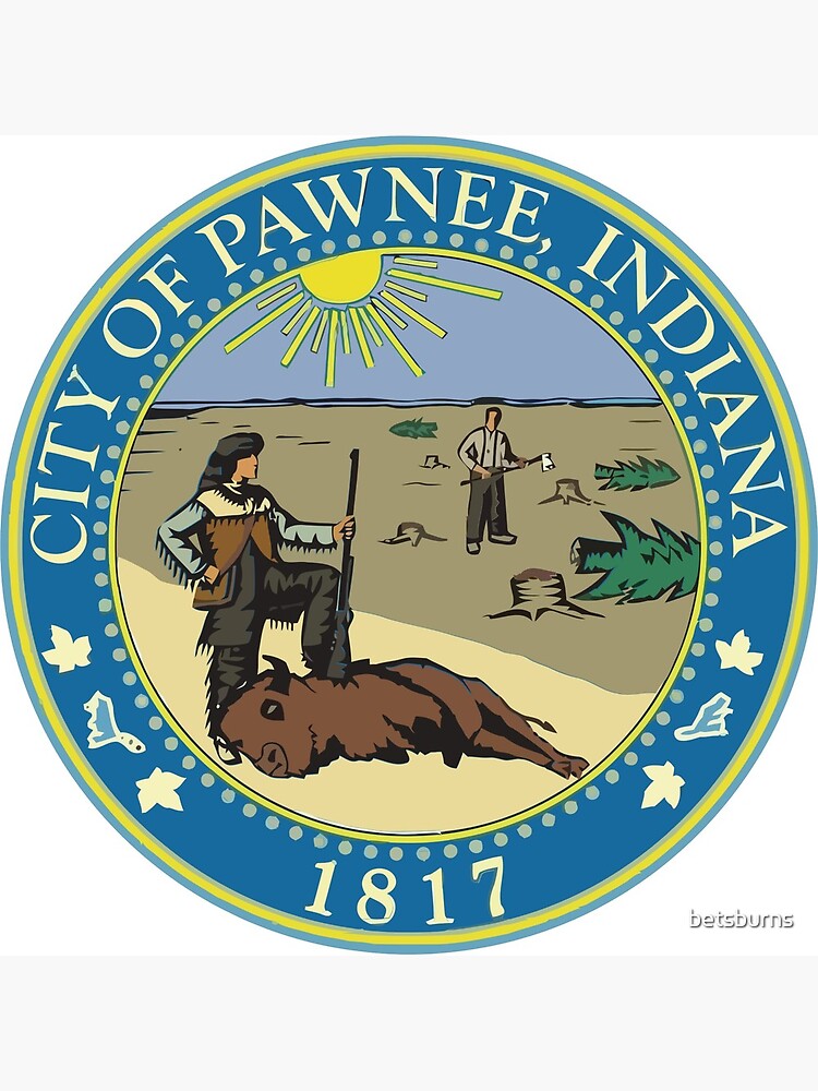 "City of Pawnee, Indiana." Art Print by betsburns Redbubble
