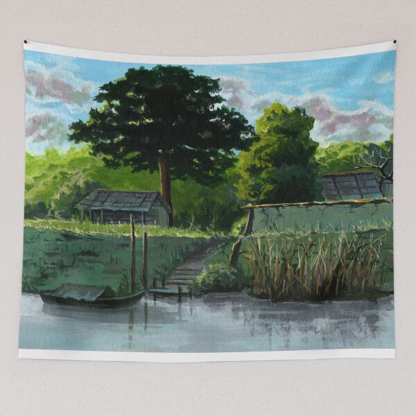 Item preview, Village Scenery designed and sold by MariaCameliaArt.