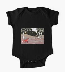 Stargazing - Fox in the Night - original linocut by Francesca Whetnall One Piece - Short Sleeve