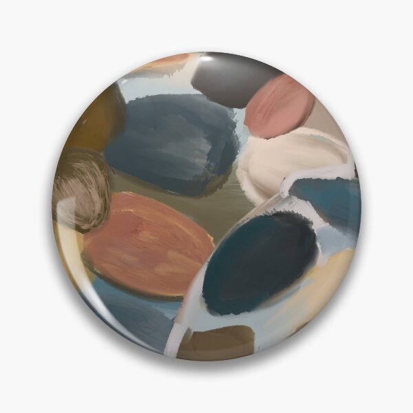 Item preview, abstract river and rock drawing with oil brush   designed and sold by tippanichpatty.