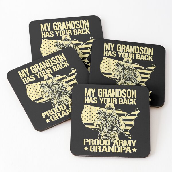 Item preview, Proud Army Grandpa, My Grandson Has Your Back | Gift Idea  | Gift For Grandma | Gift For Grandpa | Gift For Son | Gift For Grandson designed and sold by LanPhan.