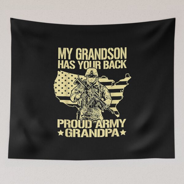 Item preview, Proud Army Grandpa, My Grandson Has Your Back | Gift Idea  | Gift For Grandma | Gift For Grandpa | Gift For Son | Gift For Grandson designed and sold by LanPhan.