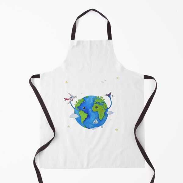 Item preview, Earth Day watercolor art designed and sold by KnitNknot.