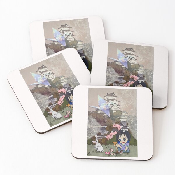 Item preview, Cute Japanese castle cartoon of Himeji Castle  designed and sold by CuisineCat.