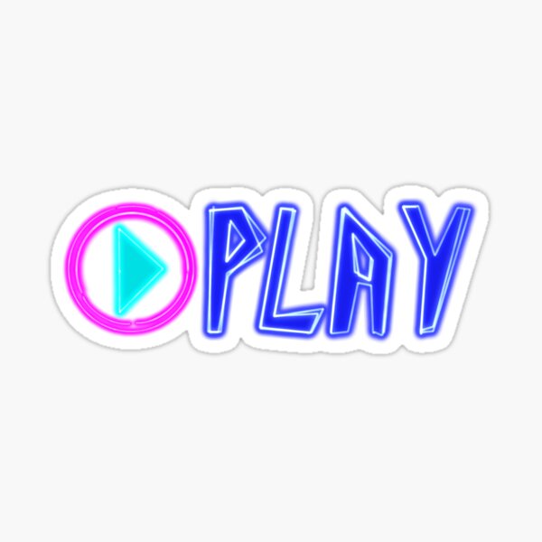 Item preview, play button icon with text. designed and sold by Apostrophe8.
