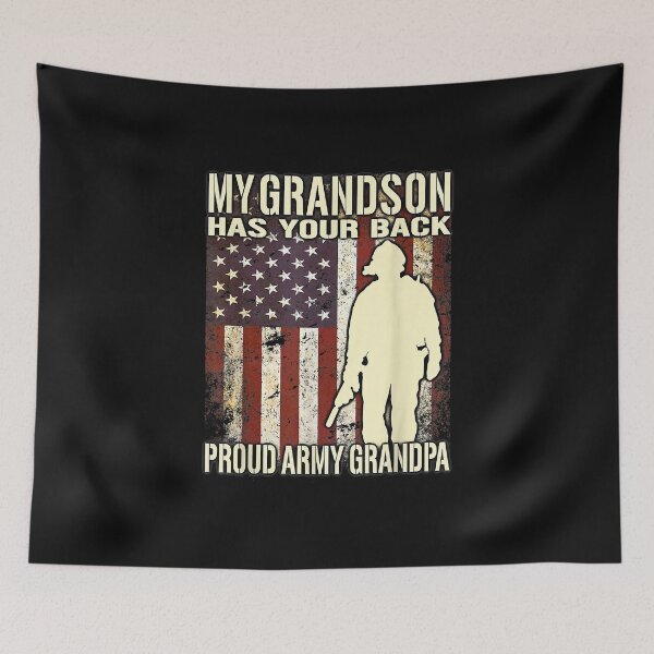 Item preview, Proud Army Grandpa, My Grandson Has Your Back | Gift Idea  | Gift For Grandma | Gift For Grandpa | Gift For Son | Gift For Grandson designed and sold by LanPhan.