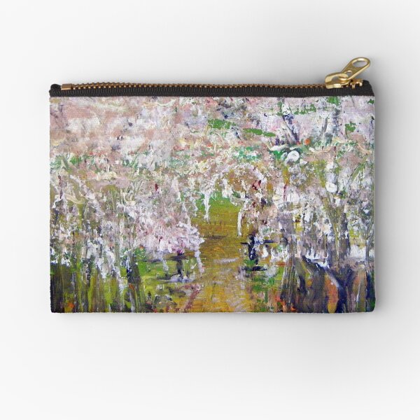 White Delight Zipper Pouch