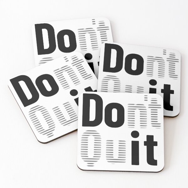 Item preview, Don't Quit - Black Text designed and sold by LucidLounger.