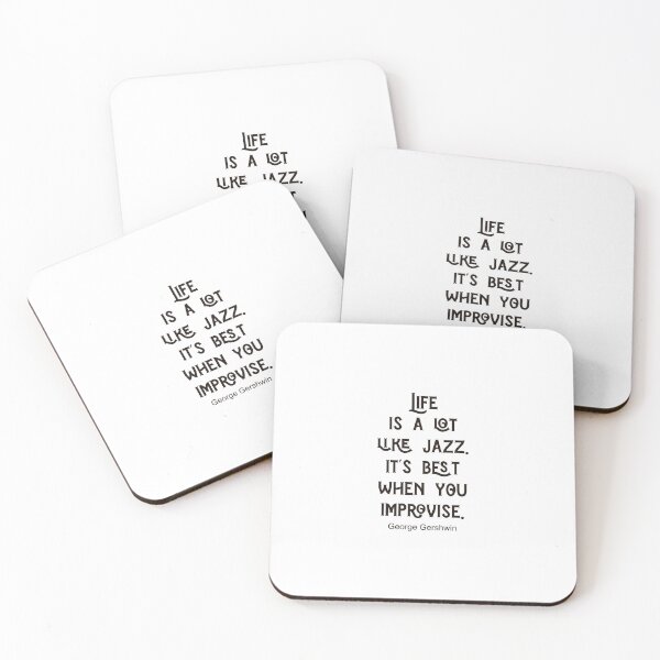 Item preview, Life is a lot like jazz. it's best when you improvise. Gift for jazz fans. designed and sold by paulo silveira.