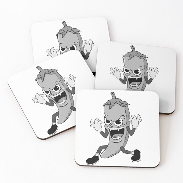 Item preview, Grayscale Cartoon Chili designed and sold by bixboxstudio.