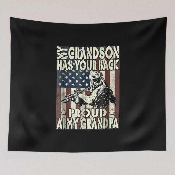 Item preview, Proud Army Grandpa, My Grandson Has Your Back | Gift Idea  | Gift For Grandma | Gift For Grandpa | Gift For Son | Gift For Grandson designed and sold by LanPhan.