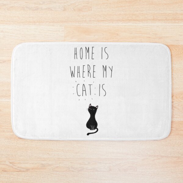 Item preview, Home Is Where Your Cat Is - funny cats, gift for cats lover designed and sold by Re Ka.
