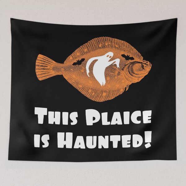 Item preview, This Plaice is Haunted designed and sold by TimespunThreads.
