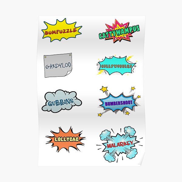 utterly-crazy-mind-boggling-words-pack-poster-by-sid1497-redbubble