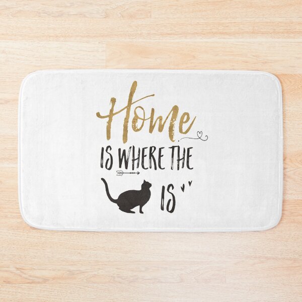 Item preview, Home Is Where Your Cat Is - funny cats, gift for cats lover designed and sold by Re Ka.