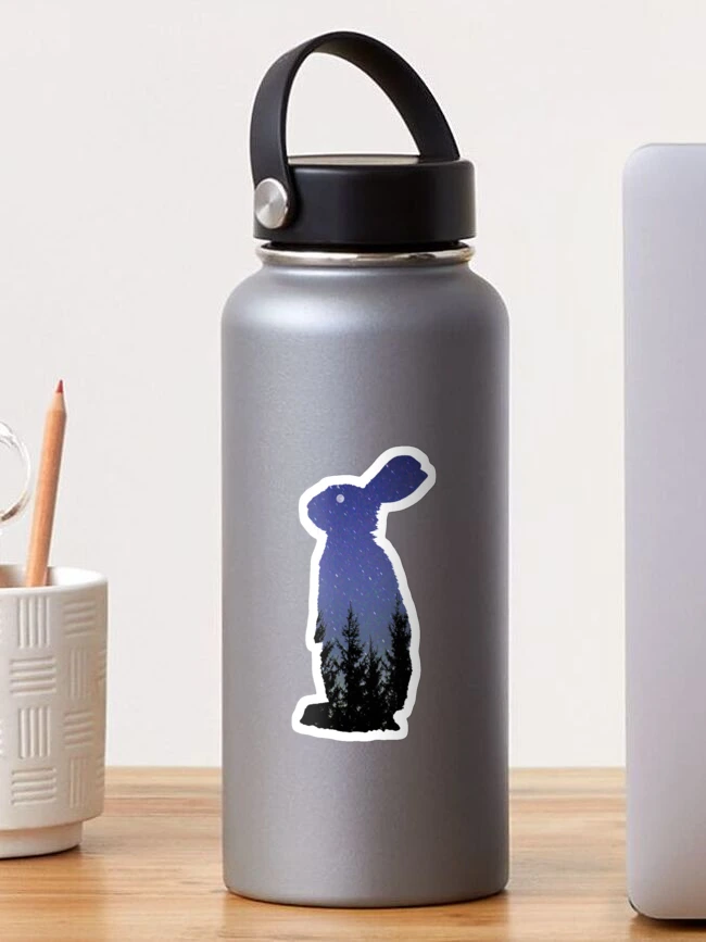 Thumbnail 1 of 3, Sticker, Moon Rabbit designed and sold by CGDesignsIL.