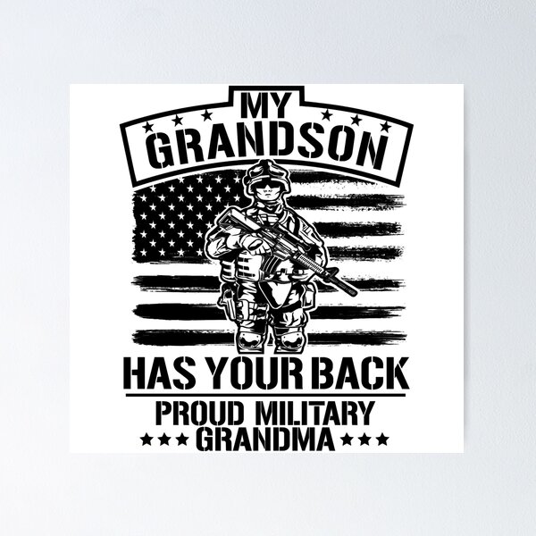Item preview, Proud Army Grandma, My Grandson Has Your Back | Gift Idea  | Gift For Grandma | Gift For Grandpa | Gift For Son | Gift For Grandson designed and sold by LanPhan.